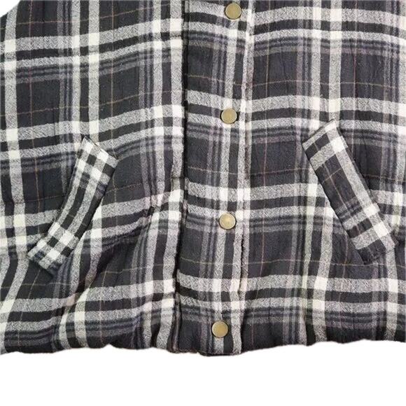 Anthropologie Hei Hei Quincy Plaid Puffer Vest Size Small - Picture 9 of 16